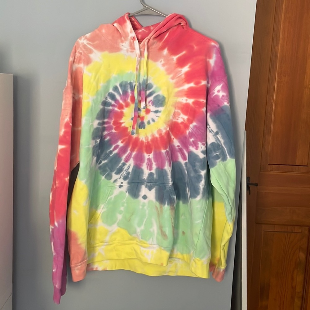 Ivory Ella rainbow tie dye hoodie